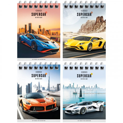 Блокнот А7 40л. на гребне ArtSpace "Гонки. Sport cars" Б7к40гр_41019