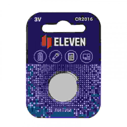 Батарейка Eleven CR2016 литиевая, BC1